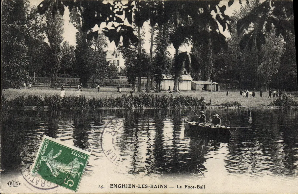 Enghien-les-Bains — Ansicht des Fußballs — Verlag ELD, Nr. 14 - Vorderseite
