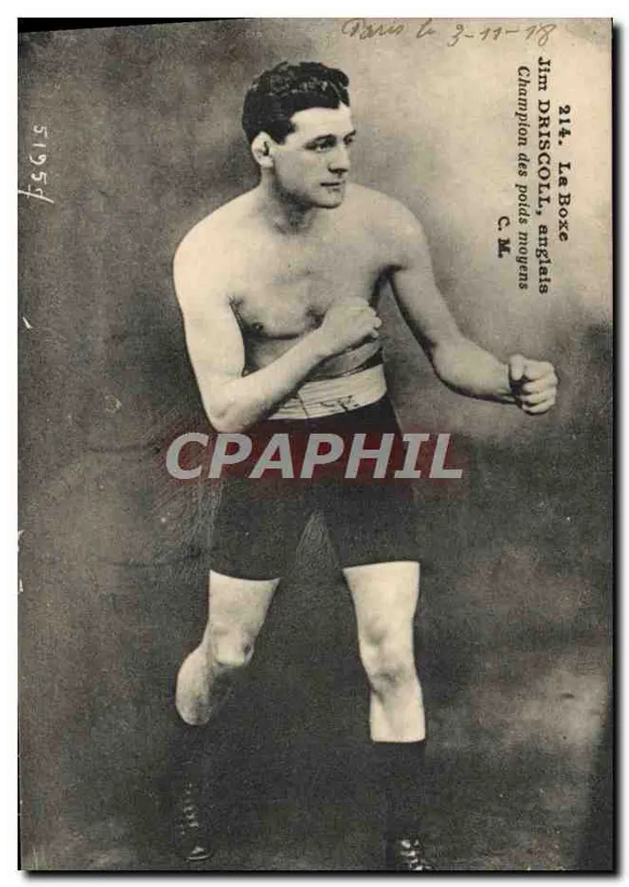 Jim Driscoll, Mittelgewichts-Champion — Boxen — Ausgabe C. M. Nr. 214 - Vorderseite