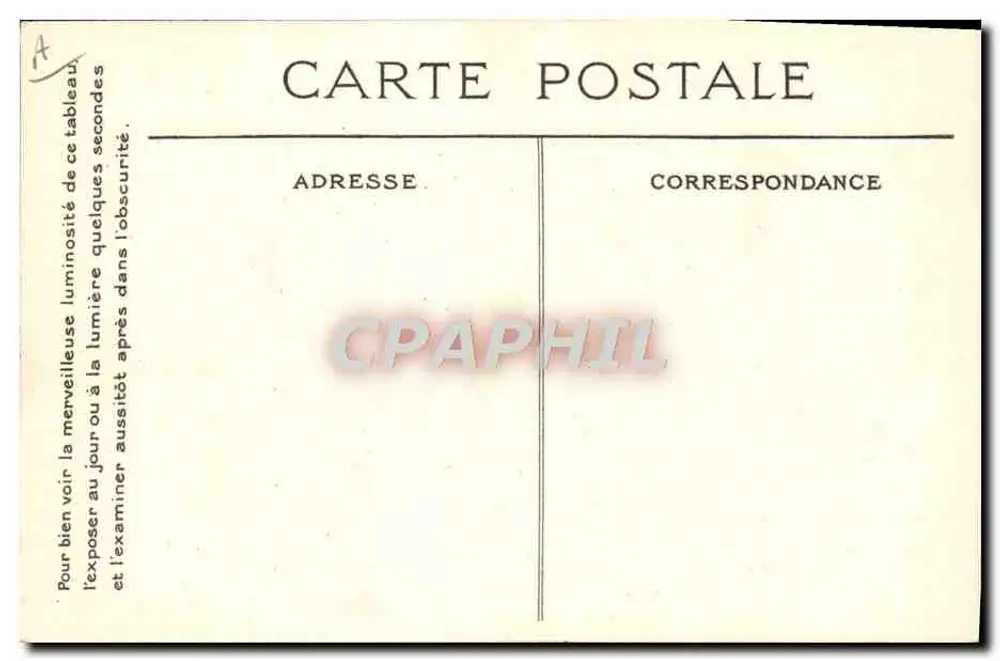 A Boxe — Silhuetas dos Ateliers — Imp. Lumineuse Radiana (Btée S. G. D. G.) Paris (Made in France) - Verso