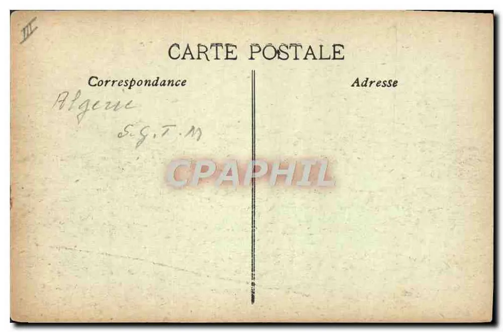 Navio a vapor — Argélia — editor S.G.T.M. - Verso
