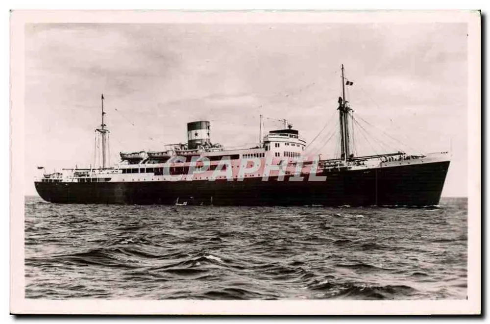 Motorfrachter "Brazza" — Compagnie Maritime des Chargeurs Réunis — Photo Véritable - Vorderseite