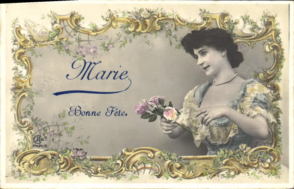 Marie — Guten Geburtstag — Verlag Da. Paris - Vorderseite