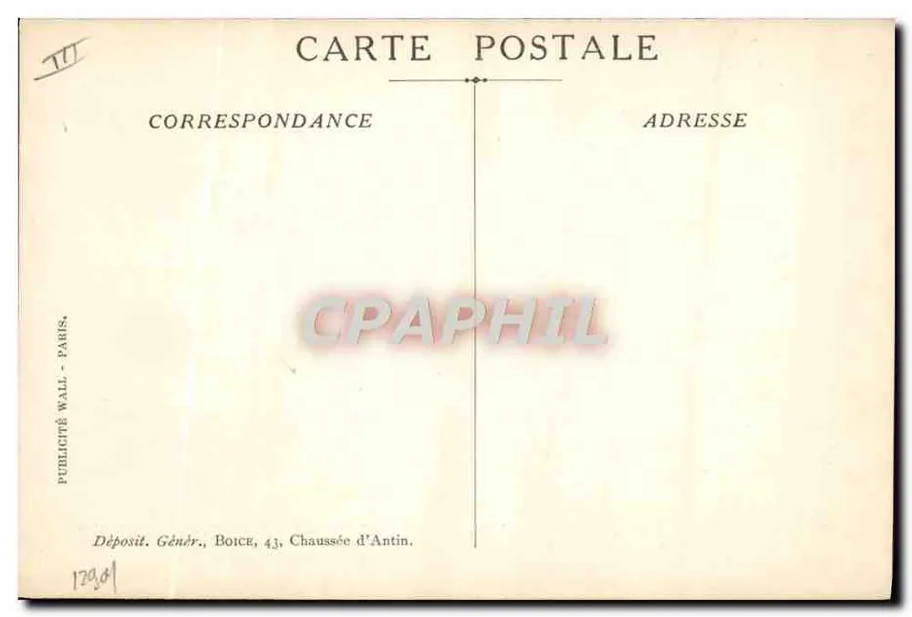 Crianças em guerra — caricatura anti-guerra — editor Publicité Wall, Paris - Verso