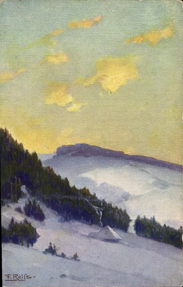 Winter im Schwarzwald — Fr. Reiss — Joh. Elchlepp, Freiburg i. Br. Nr. 11 - Vorderseite