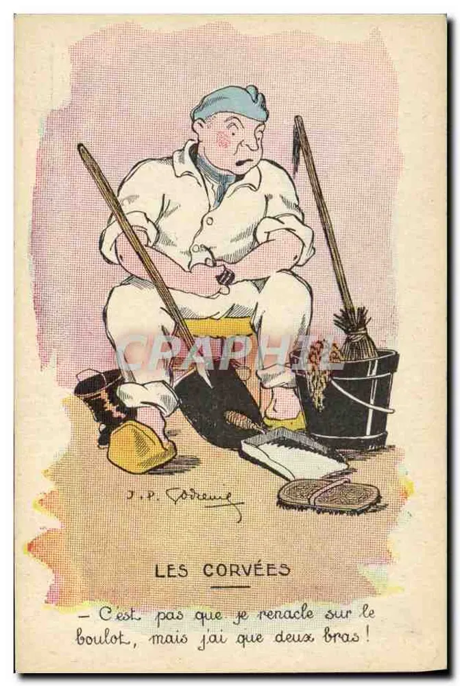 Die Arbeiten — J.P. Godeme, Serie von Karikaturen - Vorderseite