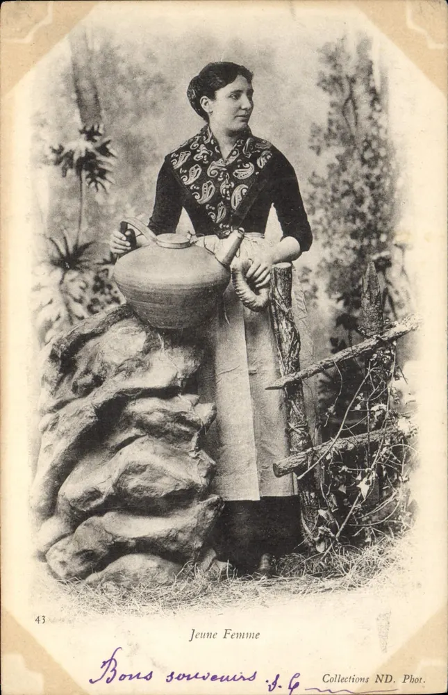 Jovem Mulher — cena de gênero — Coleções ND. Fot. n°43 - Frente