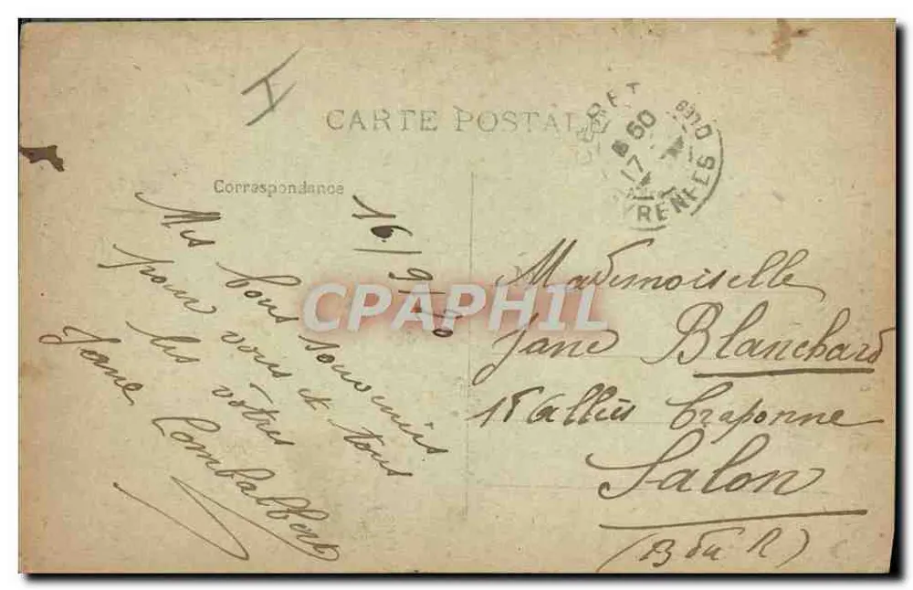 Mulher catalã — Tipo catalão — editor desconhecido, n° 6401 - Verso