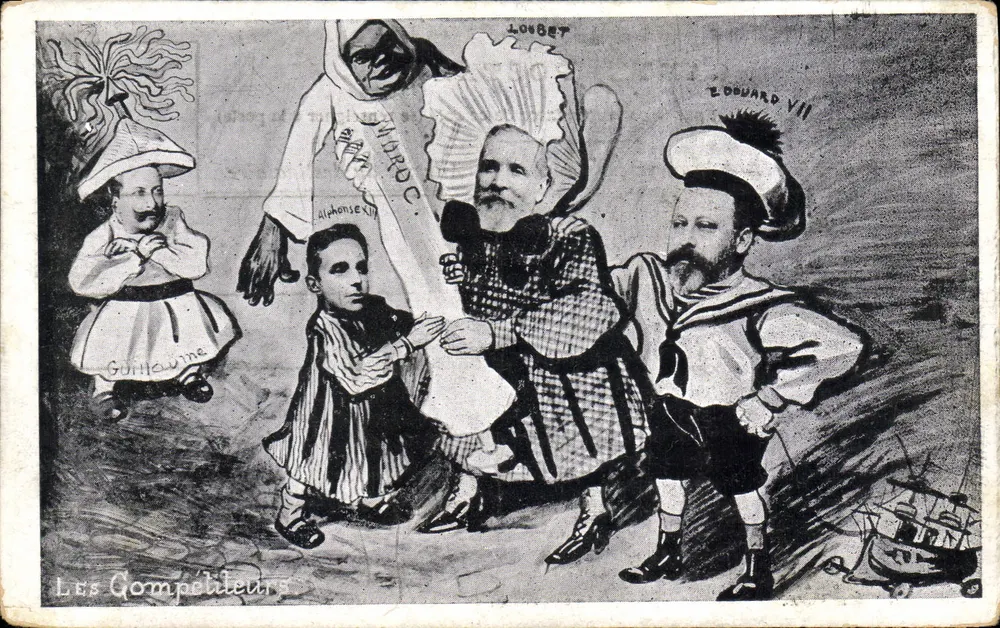 Os Competidores — caricatura política — B. C. I. Paris - Frente