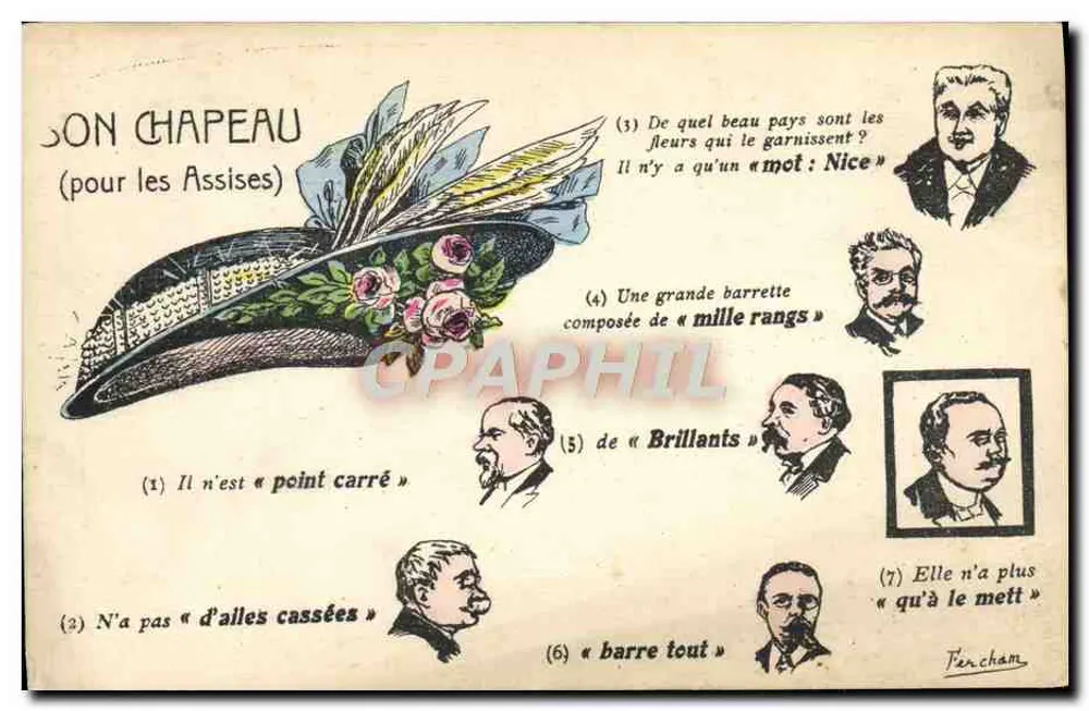 Chapéu para as Assises — poema satírico com retratos — editor Térancham - Frente