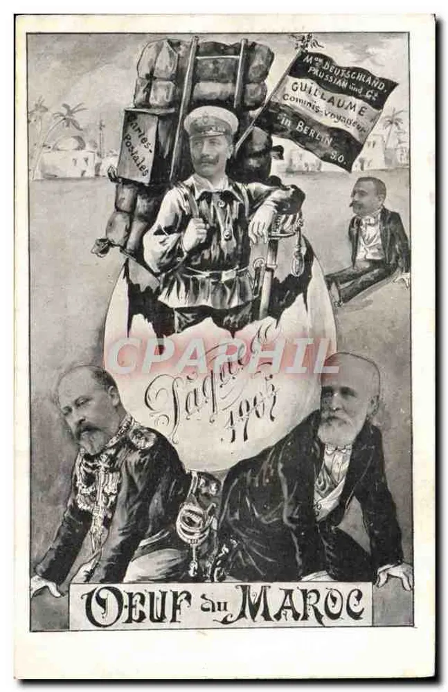 मोरोक्को में अंडा — 1903 के दिन — फ्रांसीसी संस्करण (ए.एम.एल.) पेरिस - आगे