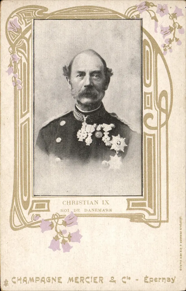 Christian IX — König von Dänemark — Champagne Mercier & Cie - Épernay - Vorderseite