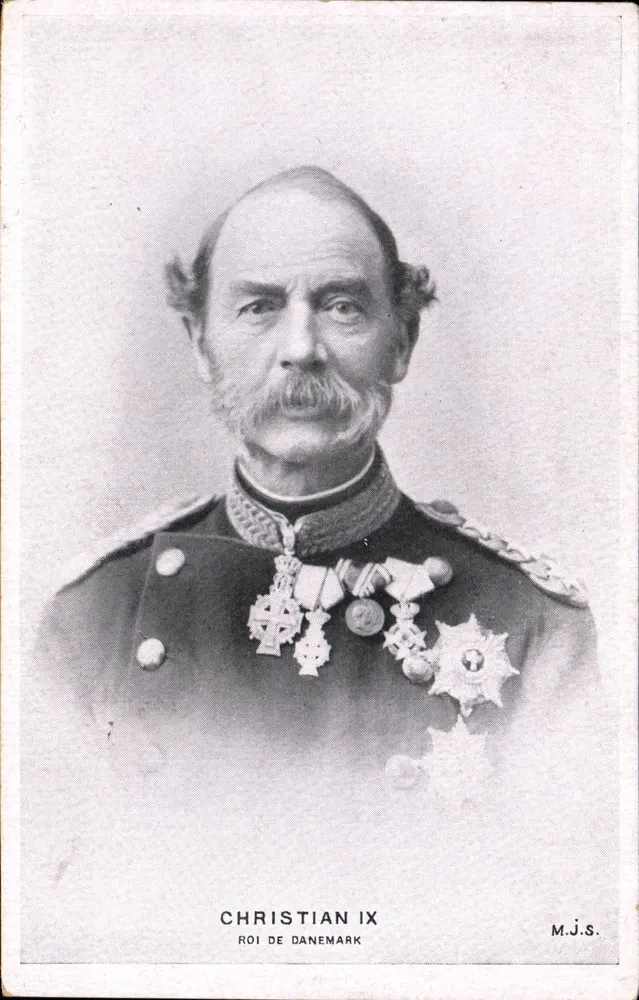 Christian IX — Król Daniestrz — M.J.S. - Awers