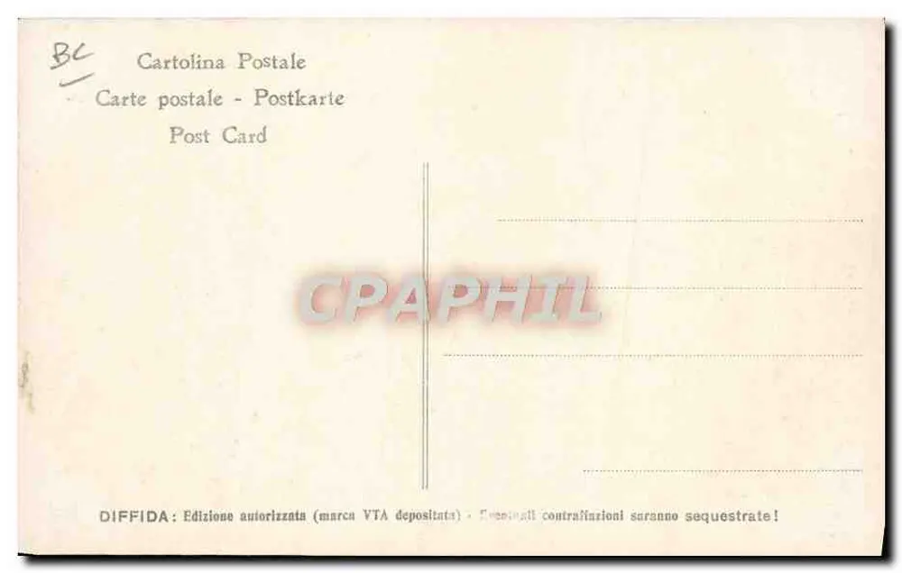 Königliche Familie in Racconigi — Verlag: Ed. Cugnani & Boni - Rückseite