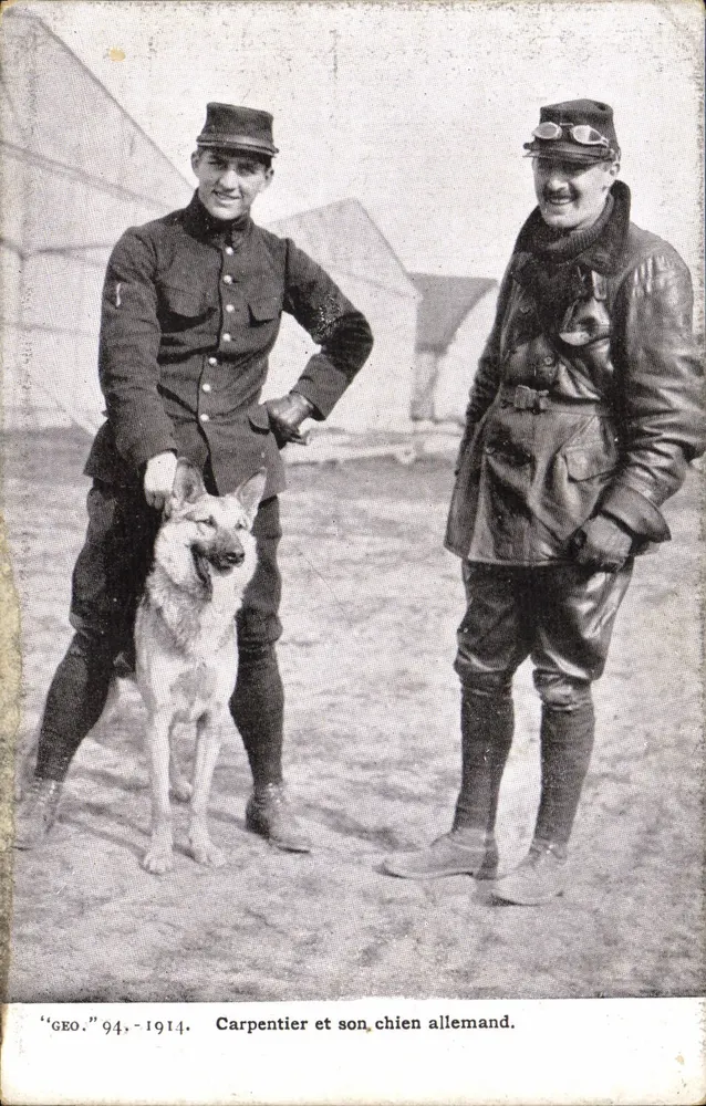 Carpentier en zijn Duitse hond — 1914 — 'GEO.' 94 - Voorkant