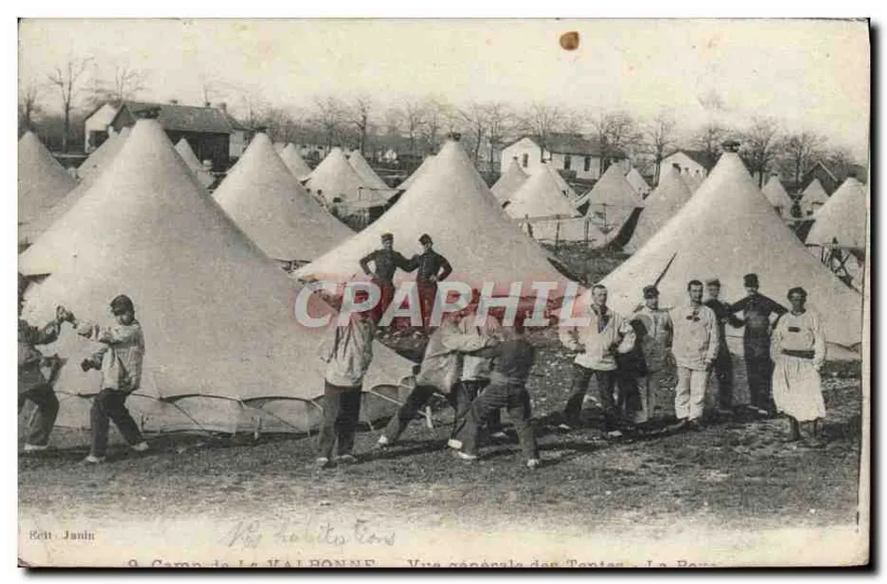 Camp von La Valbonne — Allgemeiner Blick auf die Zelte — Verleger: Rott - Janin - Vorderseite