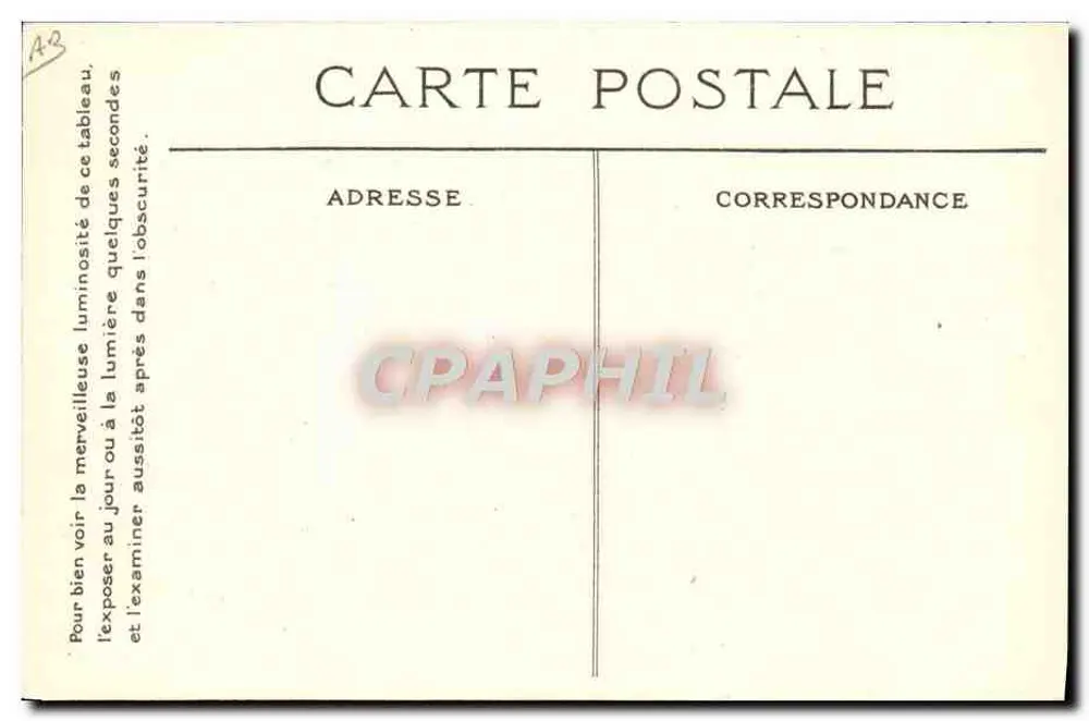 A Boxe — Silhuetas dos Ateliers — Imp. Lumineuse Radiana (Btée S.G.D.G.) Paris (Made in France) - Verso
