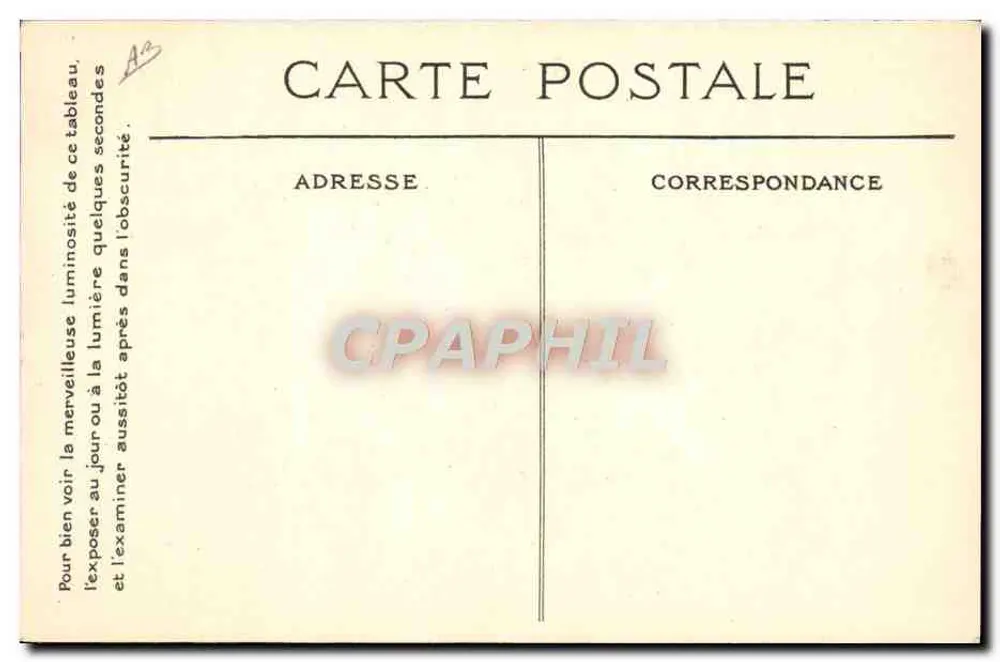 A Boxe — Silhuetas dos Ateliers — Imp. Lumineuse Radiana (Btée S. G. D. G.) Paris (Feito na França) - Verso
