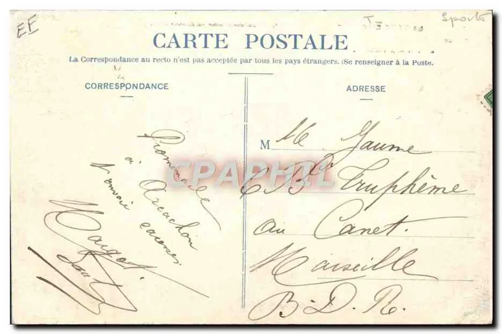 La Côte d'Argent — Arcachon-Mouilleau — Libourne — Henry Gullher, rue Fonneuve - Verso