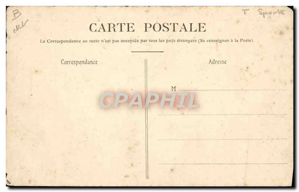 Société Mixte de Tir de Tours — Distribution des Prix — Siège social : Café de la Renaissance, Halle aux Ours - Rückseite