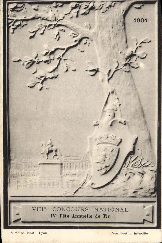 VIII. Nationaler Wettbewerb — IV. Jahresfeier des Schießens — Sieg, Foto, Lyon - Vorderseite