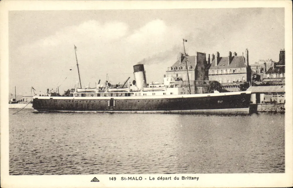 St-Malo - Abfahrt des Brittany — Verlag ARB, n° 149 - Vorderseite