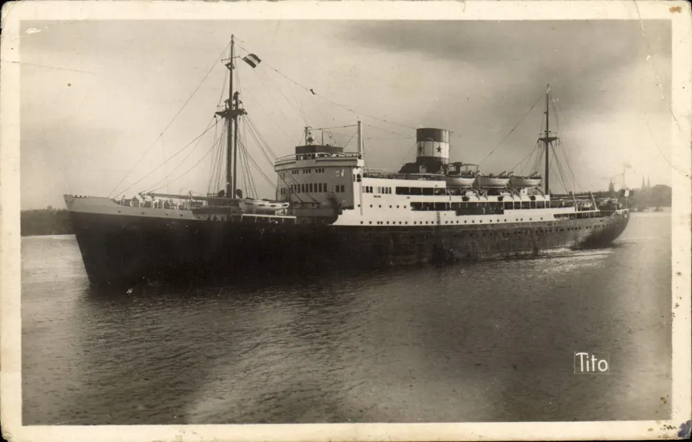 Das Schiff Tito — Das Schiff « BRAZZA » — Éditions TITO — n° 14130 - Vorderseite