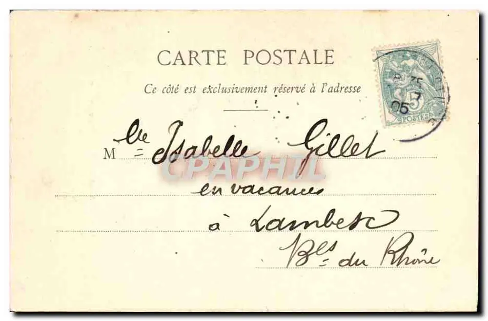 Weihnachten des Kleinen Schornsteinfegers — Phototypie A. Bergeret et Cie, Nancy — Nr. 4 - Rückseite