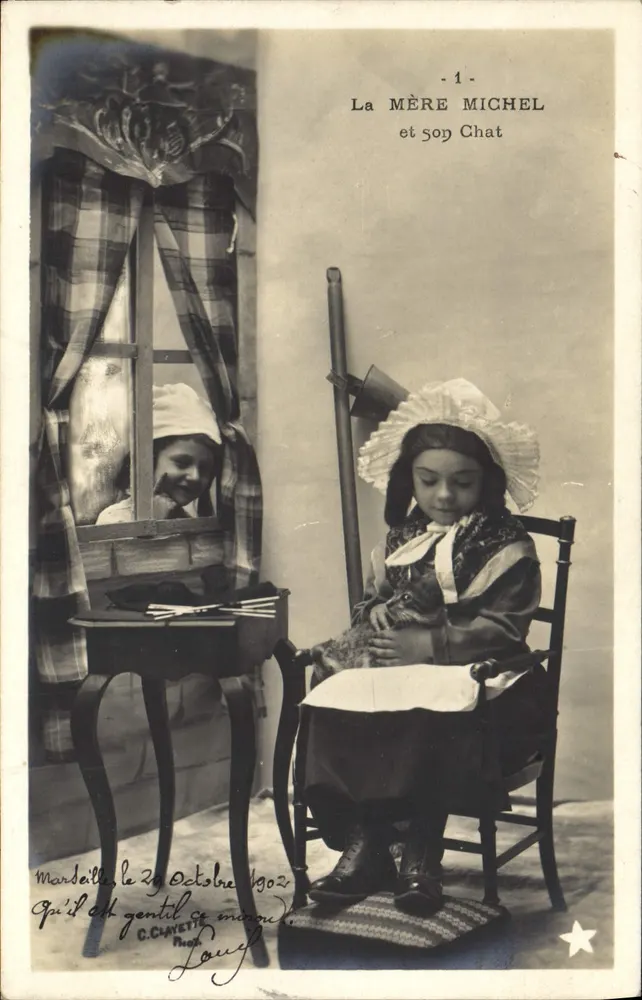La Mère Michel und ihr Katze — C. Clavette, Mardeille — n°1 - Vorderseite
