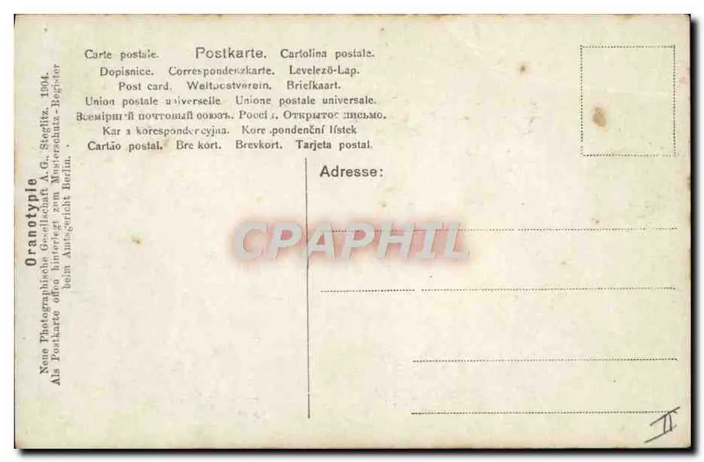 Fünf junge Frauen in Badekleidern — Strand-Szene — Verlag Oranotypie, Berlin, n° 8/1 - Rückseite