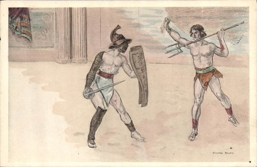 Kampf der Gladiatoren — Illustration — Ghinard Rant - Vorderseite