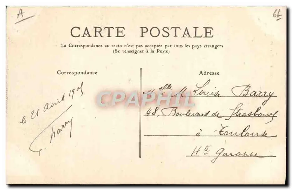 Frau im Ossauer Kostüm — Die Pyrenäen — Edition Les Pyrénées, Nr. 2043 - Rückseite