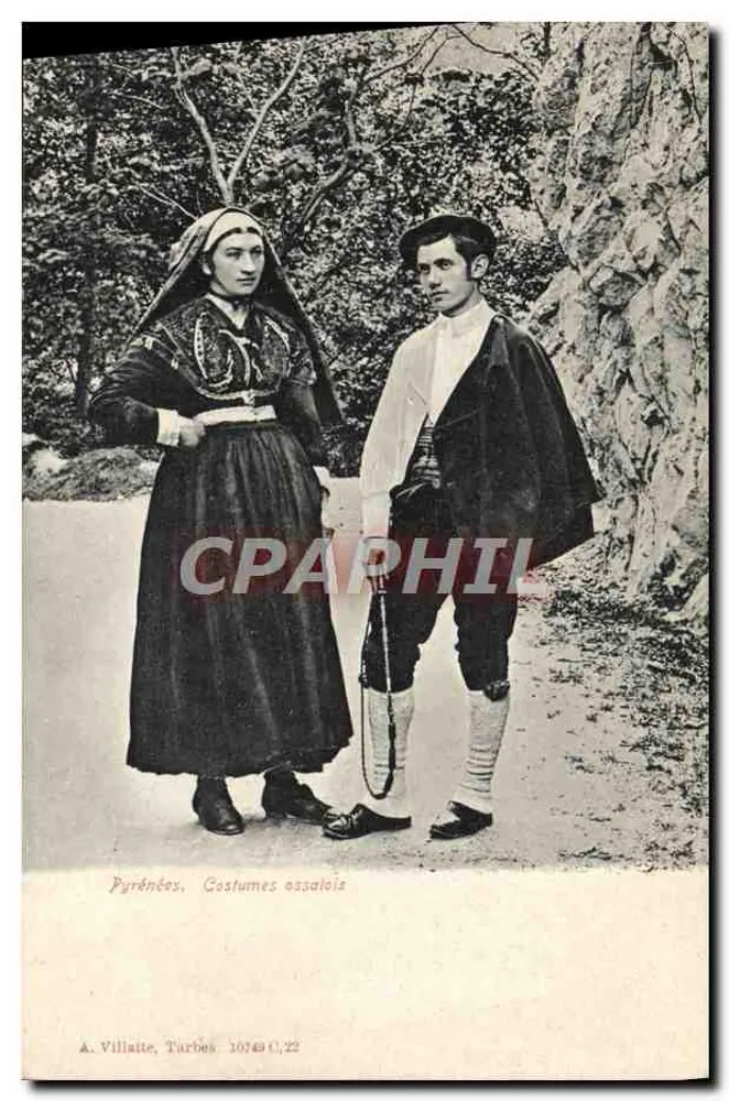 Pirineus. Trajes ossalos — A. Villalite, Turbés 10749 C.22 - Frente