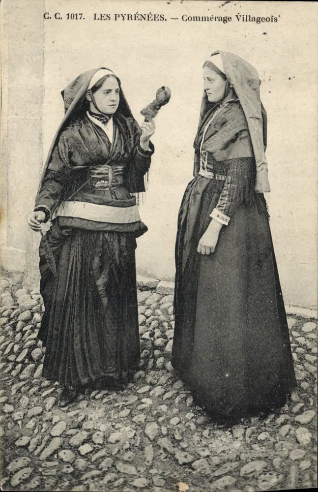 Die Pyrenäen — Dorfgespräch — C.C. 1017 - Vorderseite