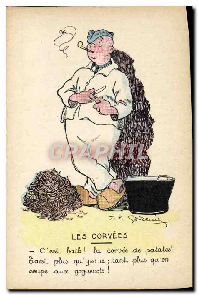 As tarefas — C'est bai ! a tarefa de batatas ! — J.P. Sorel - Frente