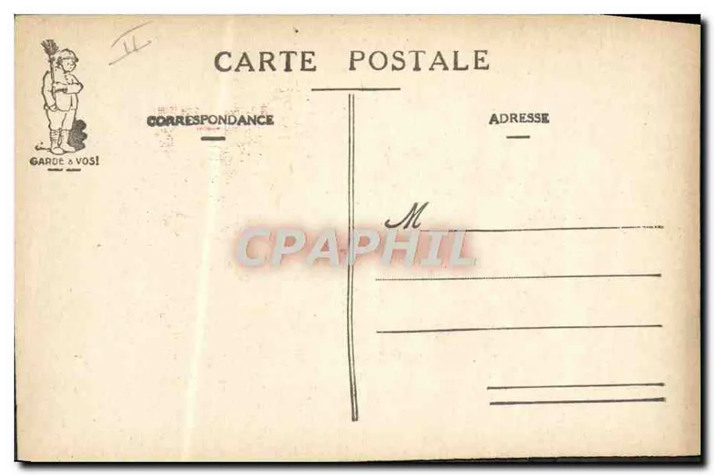 La Garde — caricatura militar — J.P. Coornaert - Verso