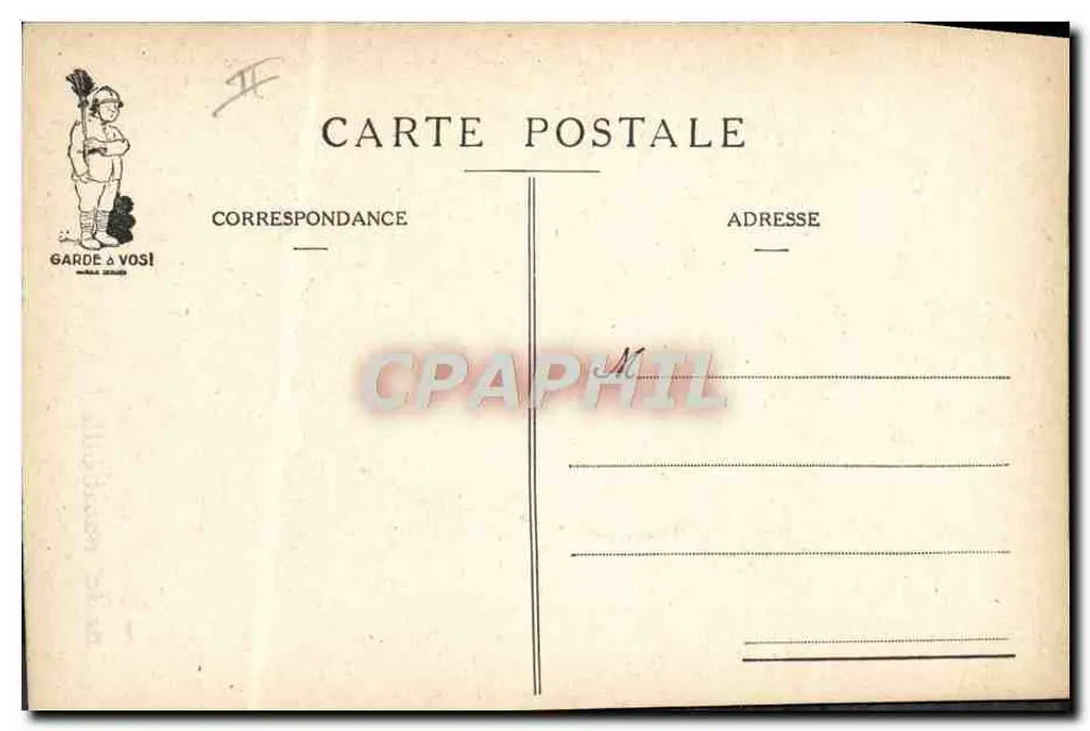 Cuisisto — caricatura de cozinheiro — Garde & Vosi - Verso