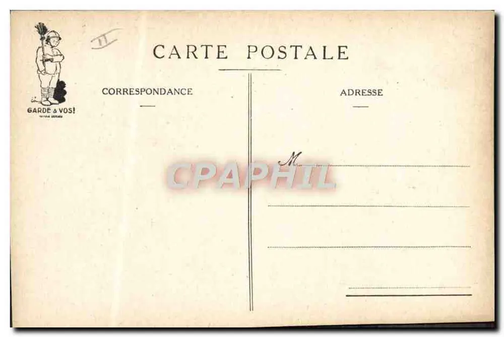 Antigo soldado — caricatura de J.P. Sorel — editada por 'Le Matin' - Verso