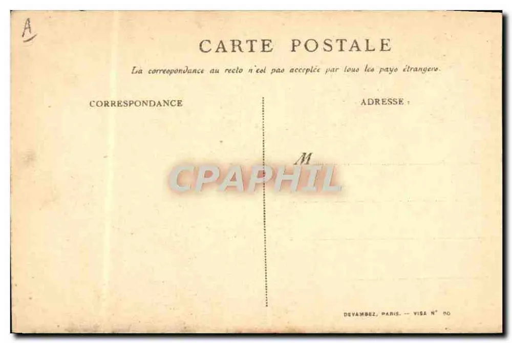 Soldado em ação — On les aura ! — Devambez, Paris, Visa N° 00 - Verso