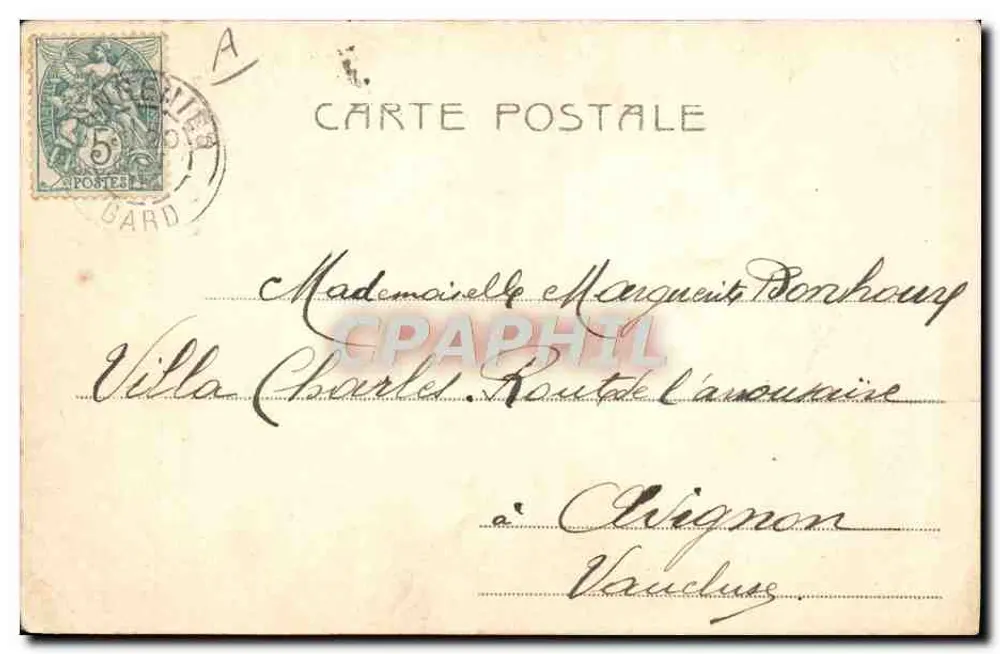S.M. koningin Elena en prinses Jolanda en Mafalda — fot. Guigoni & Bossi — n° 5073 - Achterkant