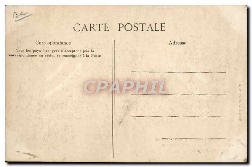 Besuch Seiner Majestät Alphonse XIII in Paris — Cour d'Honneur in Versailles — C.L.C. - Rückseite