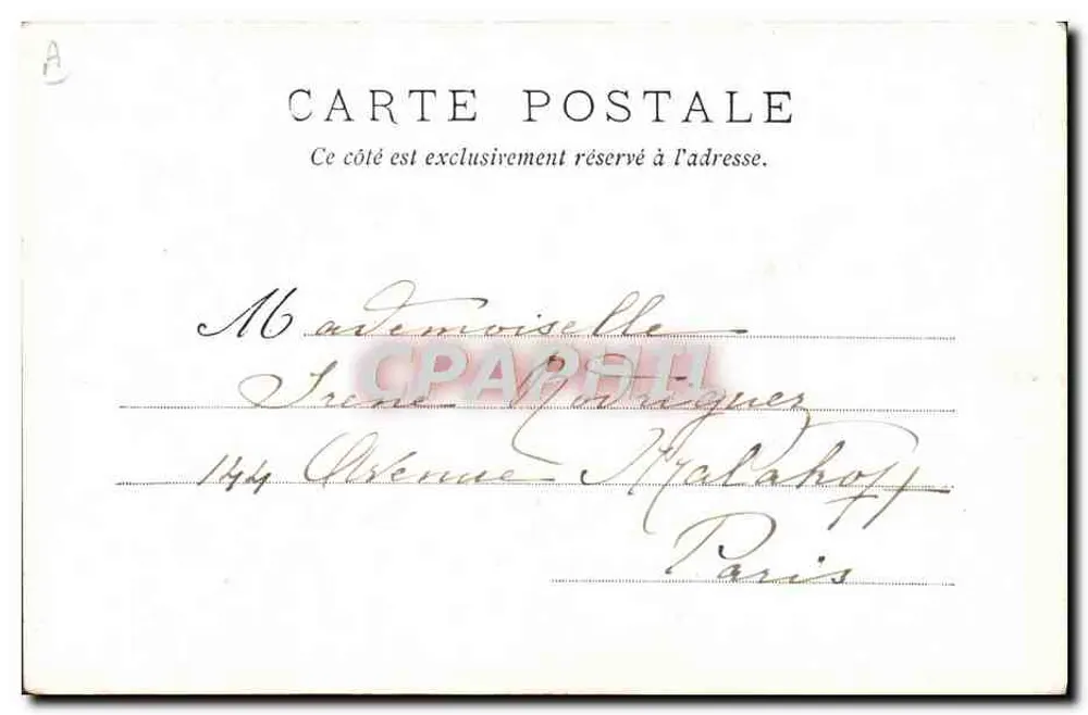 Der Clou-Rêve der Weltausstellung 1900 in Paris — T. Bianco, n° 1900 - Rückseite