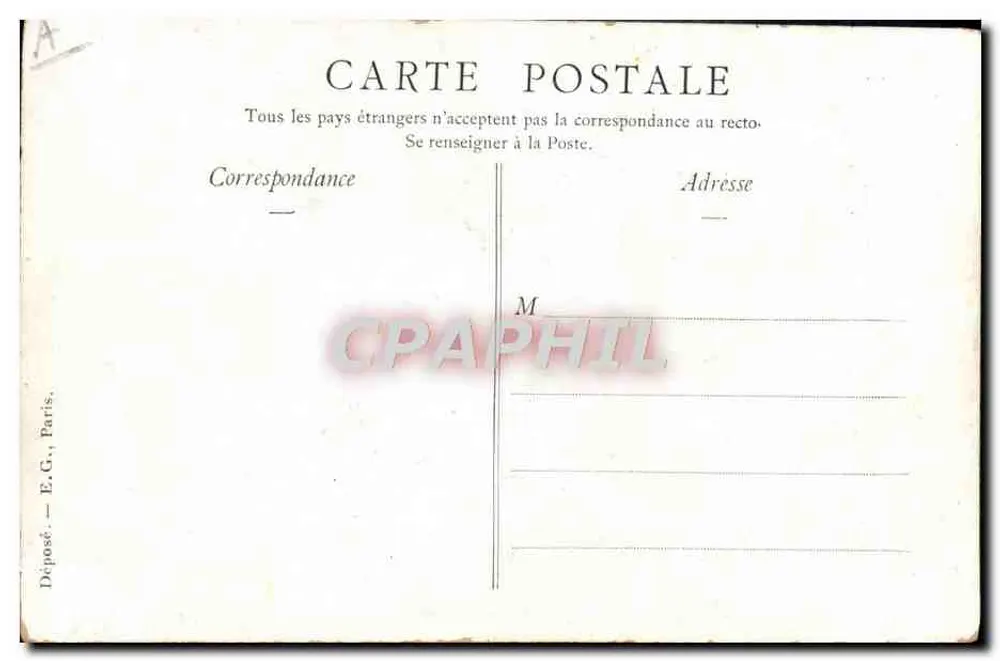 Concordância — caricatura política com figuras simbólicas — E.G., Paris - Verso