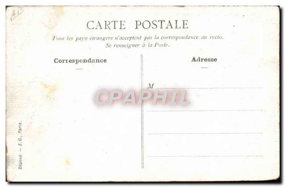 La Mattchiche — Ergebnis des deutsch-französischen Konflikts — E.G., Paris - Rückseite