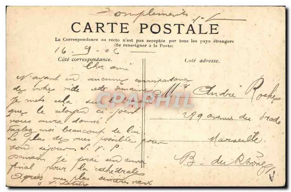 Fallières — Presidente da República — Eleito em 17 de Janeiro de 1906 - Verso