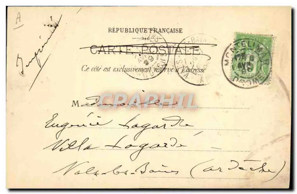Émile Loubet — Gewählter Präsident der Republik — Französische Ansichtskarte - Rückseite