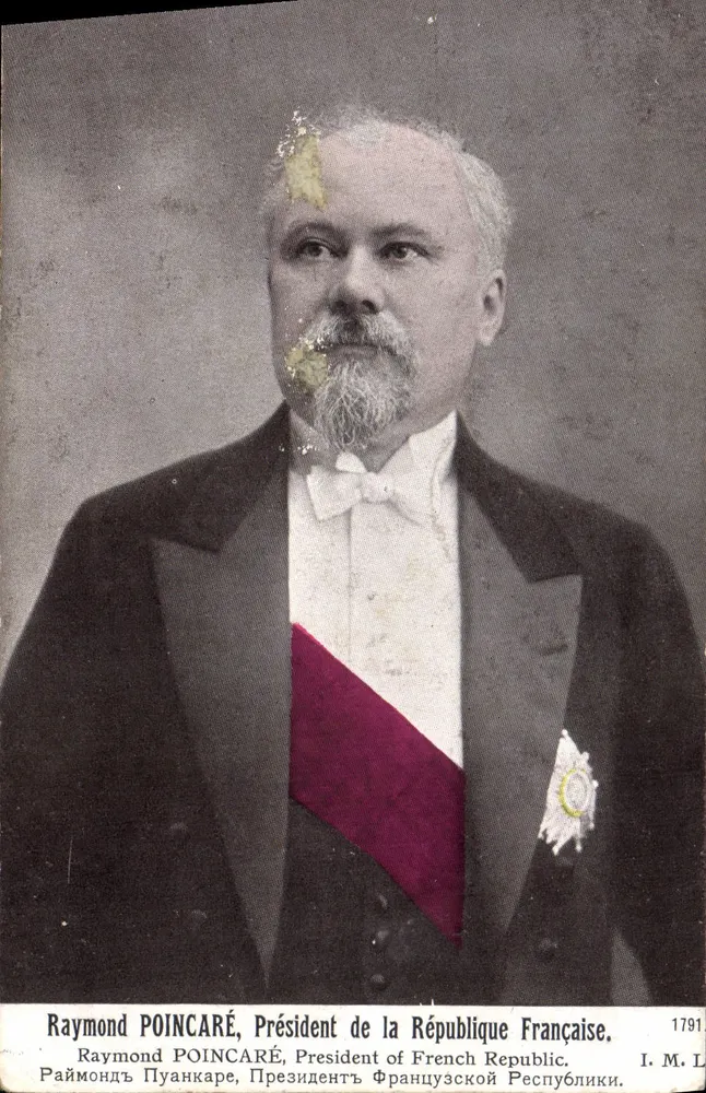 Raymond Poincaré, Präsident der Französischen Republik — offizielles multilinguales Portrait, Verlag I.M.L., Nr. 1791 - Vorderseite