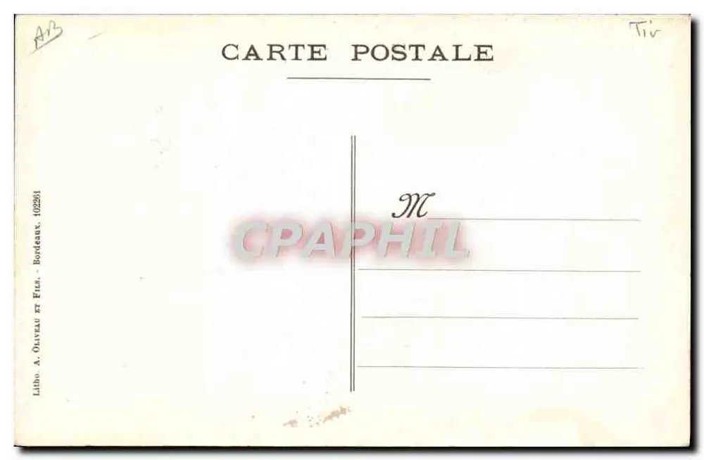 Cazaux-City — Die Qualifikationen — Librairie A. Oliveau et Fils, Bordeaux - Rückseite