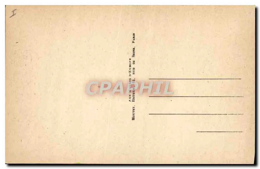 Fries der Bogenschützen (Palast von Artaxerxes) — LL.25.501 — Aux Merveilles d'Europe, Paris - Rückseite