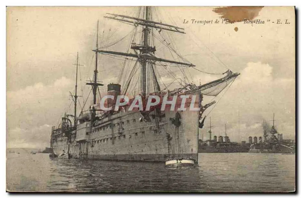 El transporte del Estado "Bien-Hoa" — E. L. - Anverso