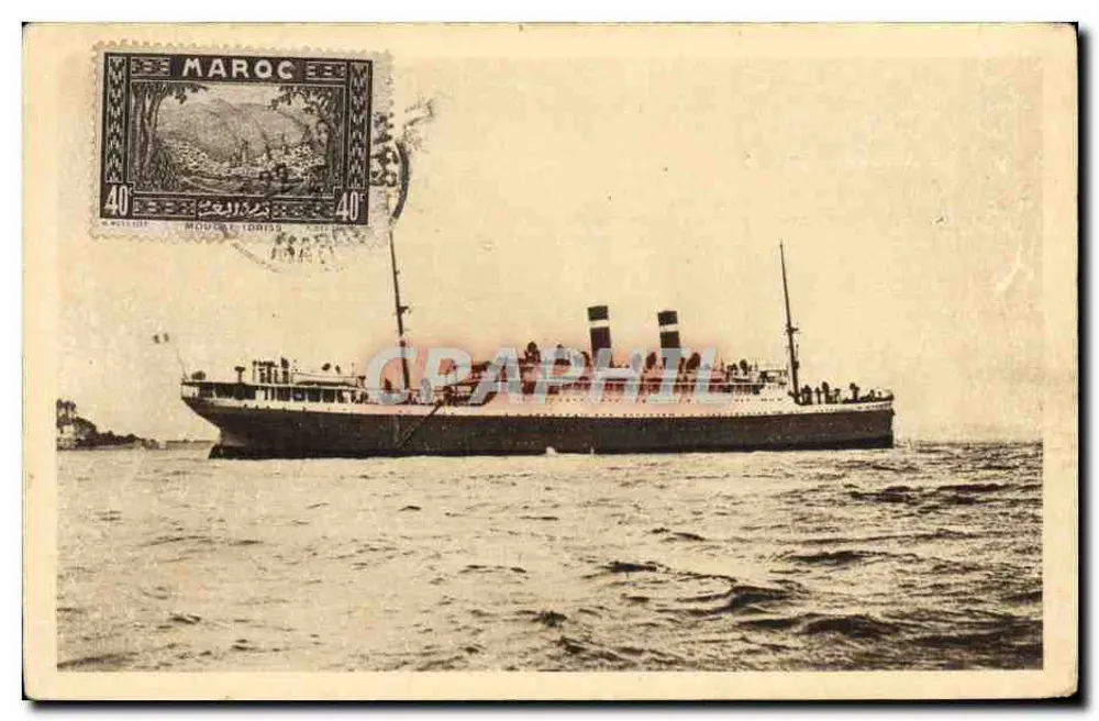Paquebote « Canada » — Compagnie Générale de Navigation — editor Fabre Line - Frente